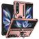 Mobigear Armor Ring Samsung Galaxy Z Fold 4 Hoesje Hardcase Backcover Shockproof met Ringhouder - Roségoud