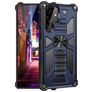 Mobigear Armor Stand Samsung Galaxy S22 Ultra Hoesje Hardcase Backcover Shockproof met Standaard - Blauw