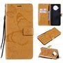 Mobigear Butterfly Xiaomi Mi 10T Lite Hoesje Bookcase Portemonnee - Cognac