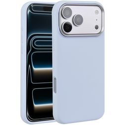 Valenta Silk iPhone 18 Pro Max Siliconen MagSafe Hoesje Backcover Shockproof - Blauw