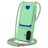 Mobigear Lanyard Card iPhone 16 Plus Siliconen Hoesje met koord en Pasjeshouder - Groen