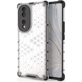 Mobigear Honeycomb HONOR 70 Hoesje Hardcase Backcover Shockproof - Wit