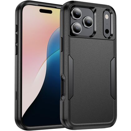 Mobigear Ultra Tough iPhone 17 Pro Hoesje Hardcase Backcover Shockproof - Zwart