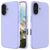 Mobigear Rubber Touch iPhone 16 Siliconen Hoesje Backcover - Paars