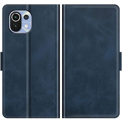 Mobigear Slim Magnet Xiaomi Mi 11 Lite Hoesje Bookcase Portemonnee - Blauw