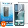 Mobigear Premium HONOR Magic 4 Pro Glazen Screenprotector - Case Friendly - Zwart (2-Pack)