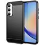 Mobigear Brushed Slim Samsung Galaxy A35 Hoesje Flexibel TPU Backcover - Zwart