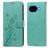 Mobigear Flowers Google Pixel 10a Hoesje Bookcase Portemonnee - Groen