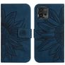 Mobigear Sunflower Motorola Moto G72 Hoesje Bookcase Portemonnee - Blauw