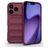 Mobigear Bumpy iPhone 17 Pro Hoesje Flexibel TPU Backcover - Wine Red