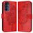 Mobigear Butterfly Samsung Galaxy A16 Hoesje Bookcase Portemonnee - Rood