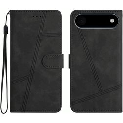 Mobigear Stitch iPhone Air Hoesje Bookcase Portemonnee - Zwart