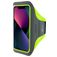 Mobiparts Comfort Fit Telefoonhouder Hardlopen iPhone 13 Pro Sport Hoesje Neopreen Sportarmband - Neon Green