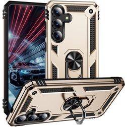 Mobigear Armor ring Samsung Galaxy S25 FE Hoesje Hardcase Backcover Shockproof met Ringhouder - Goud