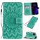 Mobigear Sunflower iPhone 11 Hoesje Bookcase Portemonnee - Turquoise