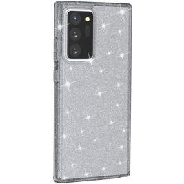 Mobigear Glitter Samsung Galaxy Note 20 Ultra Hoesje Hardcase Backcover - Grijs Mobigear Glitter Samsung Galaxy Note 20 Ultra Hoesje Hardcase Backcover - Grijs