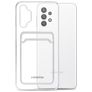 Mobilize Gelly Card Doorzichtig Samsung Galaxy A32 5G Hoesje Flexibel TPU Backcover met Pasjeshouder - Transparant