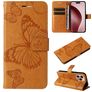 Mobigear Butterfly iPhone 16 Pro Hoesje Bookcase Portemonnee - Cognac