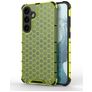 Mobigear Honeycomb Samsung Galaxy S24 Plus Hoesje Hardcase Backcover Shockproof - Groen