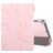 Mobigear Tri-Fold Marble iPad 8 (2020) Hoes Bookcase + Stylus Houder - Roze
