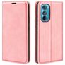 Mobigear Retro Slim Motorola Edge 30 Hoesje Bookcase Portemonnee - Roze