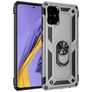 Mobigear Armor Ring Samsung Galaxy A51 Hoesje Hardcase Backcover Shockproof met Ringhouder - Zilver
