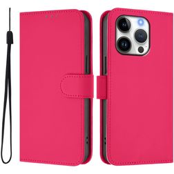 Mobigear Urban Wallet iPhone 16 Pro Hoesje Bookcase Portemonnee - Magenta