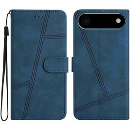 Mobigear Stitch iPhone Air Hoesje Bookcase Portemonnee - Blauw