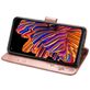 Mobigear Wallet Book Case Flower Rose Gold for Samsung Galaxy Xcover Pro