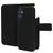 Mobiparts Samsung Galaxy A15 Hoesje Echt Leer Uitneembare 2in1 Bookcase Portemonnee - Zwart