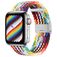 Mobigear Braided Nylon Apple Watch Bandje Klemsluiting - 49/46/45/44 mm - Rainbow