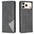 Mobigear Rhombus Slim iPhone 17 Pro Max Hoesje Bookcase - Zwart