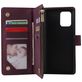 Mobigear Zipper Samsung Galaxy S10 Lite Hoesje Bookcase Portemonnee - Rood