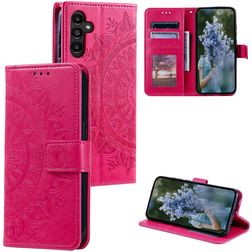 Mobigear Mandala Samsung Galaxy S25 FE Hoesje Bookcase Portemonnee - Rood