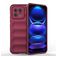 Mobigear Bumpy Xiaomi 13 Hoesje Flexibel TPU Backcover - Bordeaux Rood