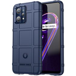 Mobigear Rugged Shield Realme 9 Pro Plus Hoesje Flexibel TPU Backcover Shockproof - Blauw