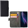 Mobilize Classic Gelly Wallet Motorola One Fusion Plus Hoesje Bookcase Portemonnee - Zwart