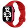 Mobigear Sport Slim Siliconen Apple Watch Bandje Druksluiting - 49/46/45/44 mm - Rood