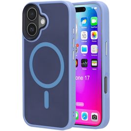 Mobiparts Hardcover iPhone 17 MagSafe Hoesje Hardcase Backcover - Satin Light Blue