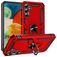 Mobigear Armor Ring Samsung Galaxy A24 Hoesje Hardcase Backcover Shockproof met Ringhouder - Rood