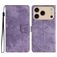 Mobigear Butterfly iPhone 17 Pro Hoesje Bookcase Portemonnee - Paars