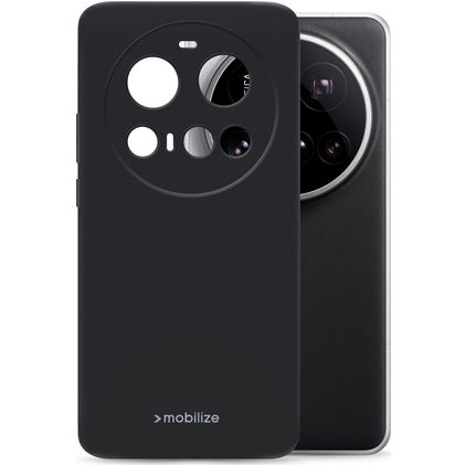 Mobilize Rubber Gelly Xiaomi 15 Ultra Hoesje Flexibel TPU Backcover - Zwart