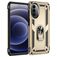 Mobigear Armor Ring Motorola Moto G82 Hoesje Hardcase Backcover Shockproof met Ringhouder - Goud