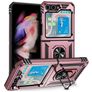Mobigear Armor Ring Samsung Galaxy Z Flip 5 Hoesje Hardcase Backcover Shockproof met Ringhouder - Roségoud