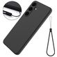 Mobigear Rubber Touch Samsung Galaxy S25 FE Siliconen Hoesje Backcover - Zwart