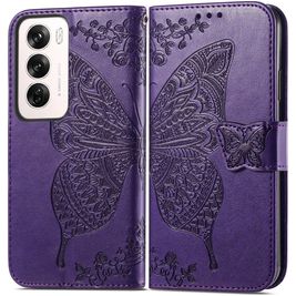Mobigear Butterfly OPPO Reno 12 Pro Hoesje Bookcase Portemonnee - Paars