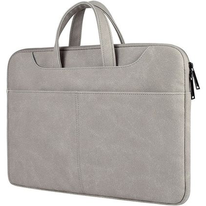 Mobigear Sand Laptop Aktetas 15 - 16 inch Laptoptas + Handvat - Grijs