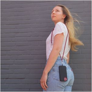 Mobigear Lanyard Universeel Telefoonkoord Verstelbaar - Zwart
