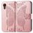 Mobigear Butterfly Samsung Galaxy Xcover 7 Hoesje Bookcase Portemonnee - Roségoud