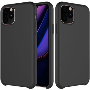 Mobigear Rubber Touch iPhone 11 Pro Siliconen Hoesje Backcover - Zwart